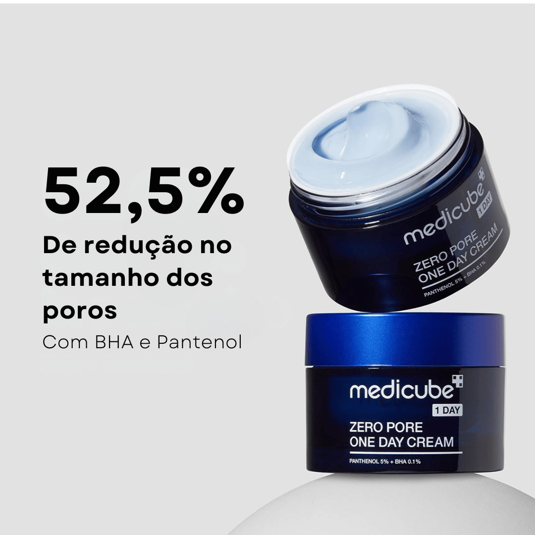 Creme Zero Poro 1-Day com Panthenol e BHA | Medicube