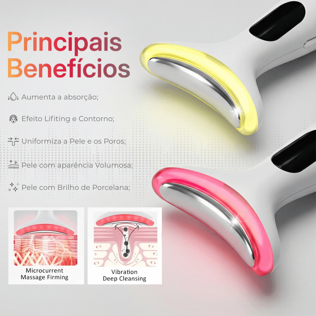 Glow Therapy Skin Tech - 7 cores de LED