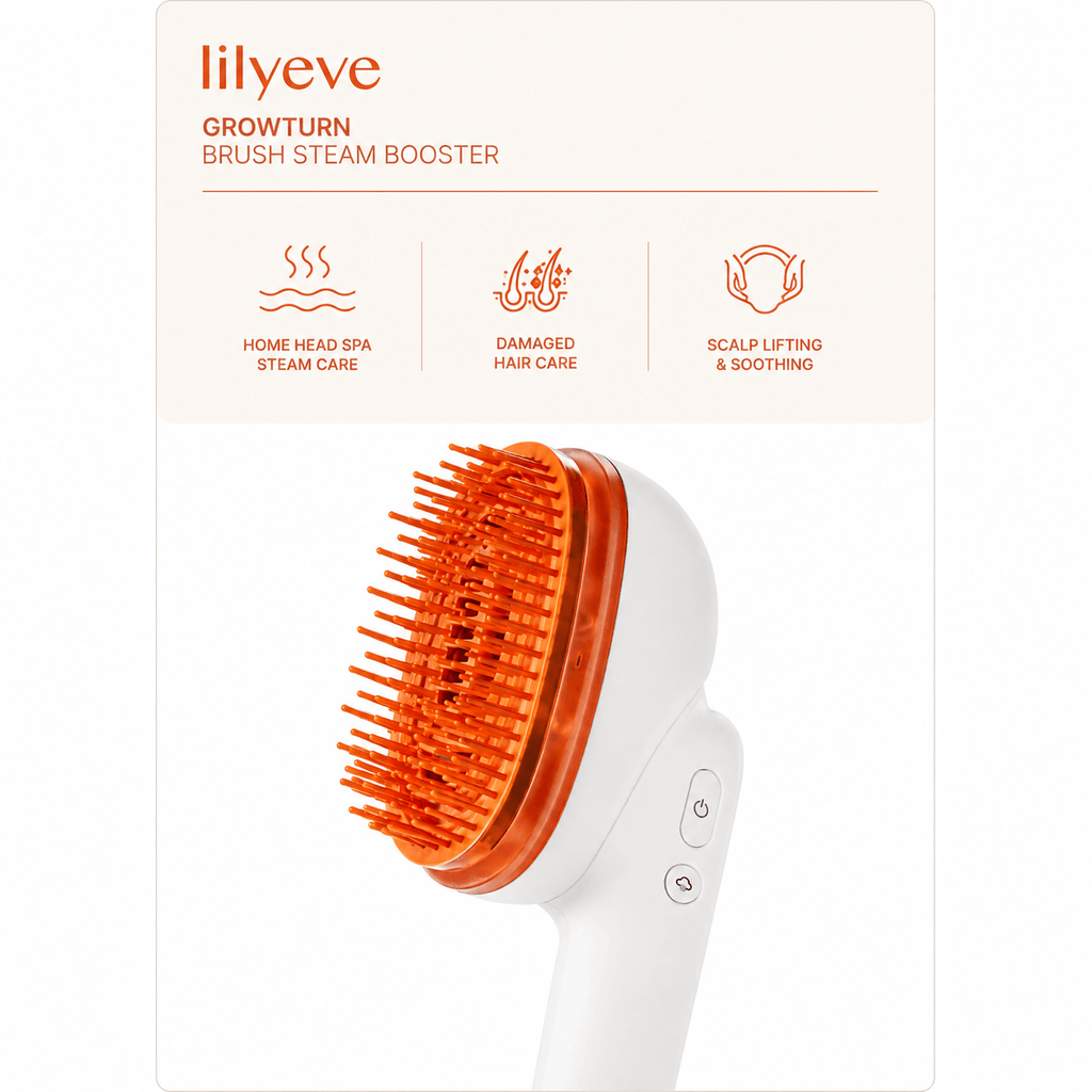 Lilyeve Growturn Steam Booster with Brush