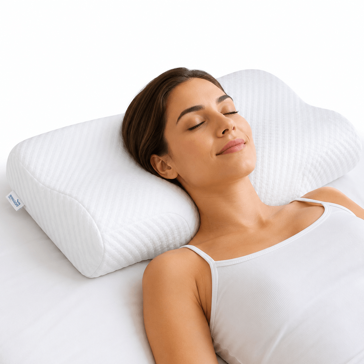 Travesseiro Cervical Anatômico com Espuma NASA Brasoft Confort