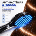 Escova de Terapia Capilar Anti-queda com LED 4 em 1