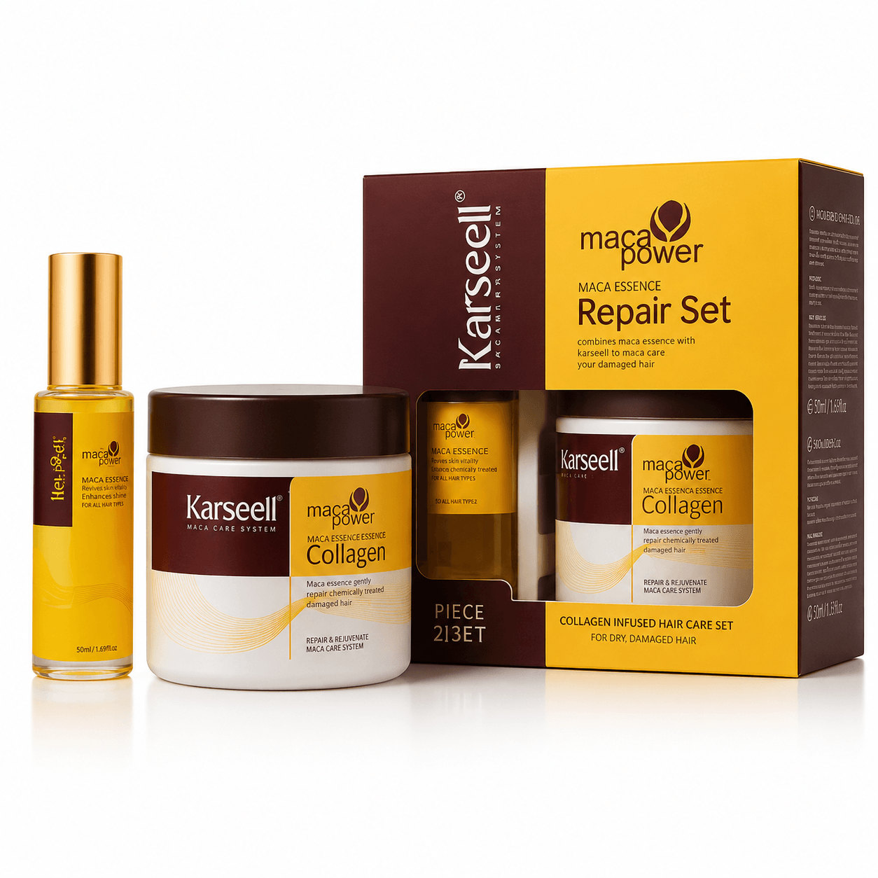 Kit Karseell Original Hidratação Profissional em Casa – Sem precisar de salão!