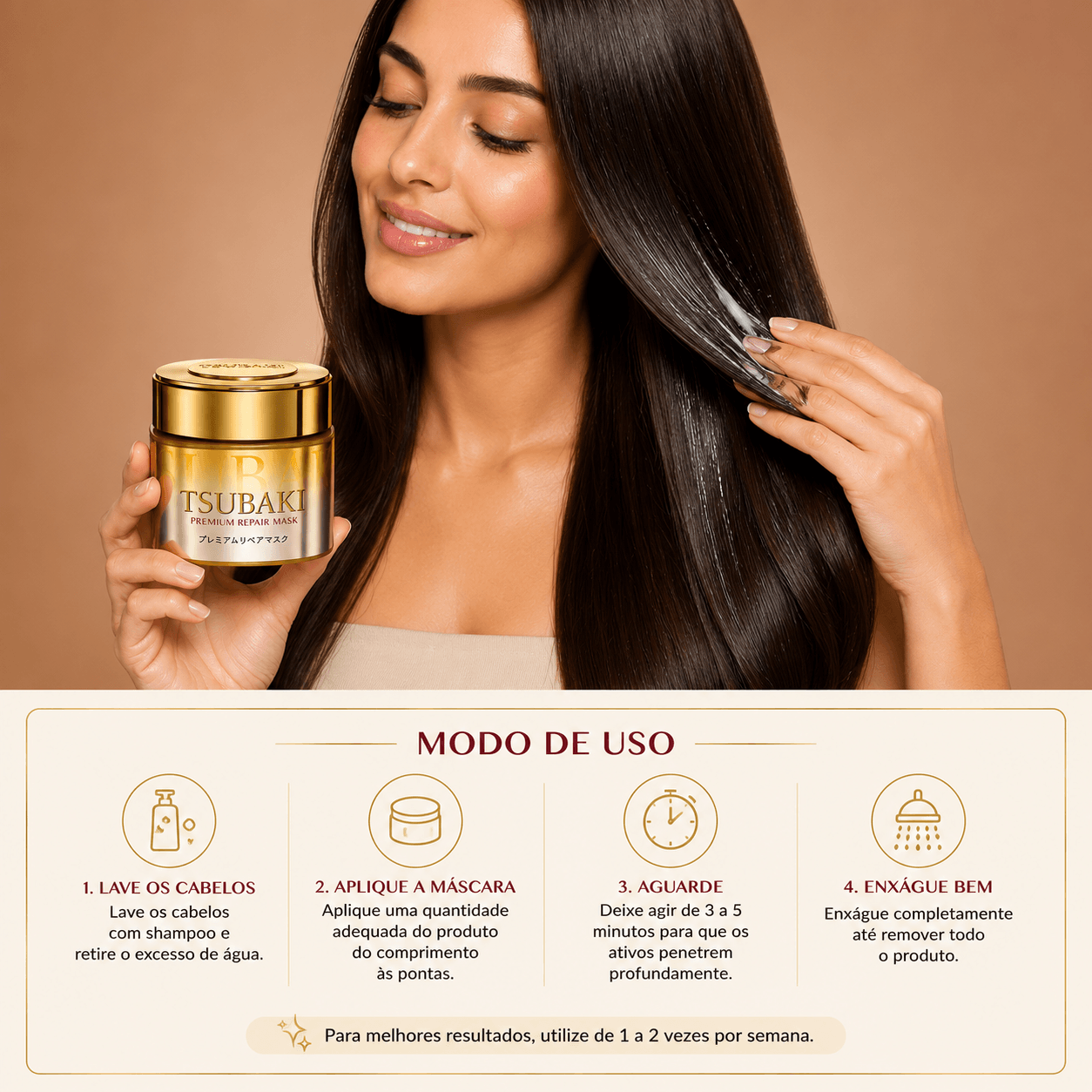 Tsubaki Máscara De Reparação Premium
