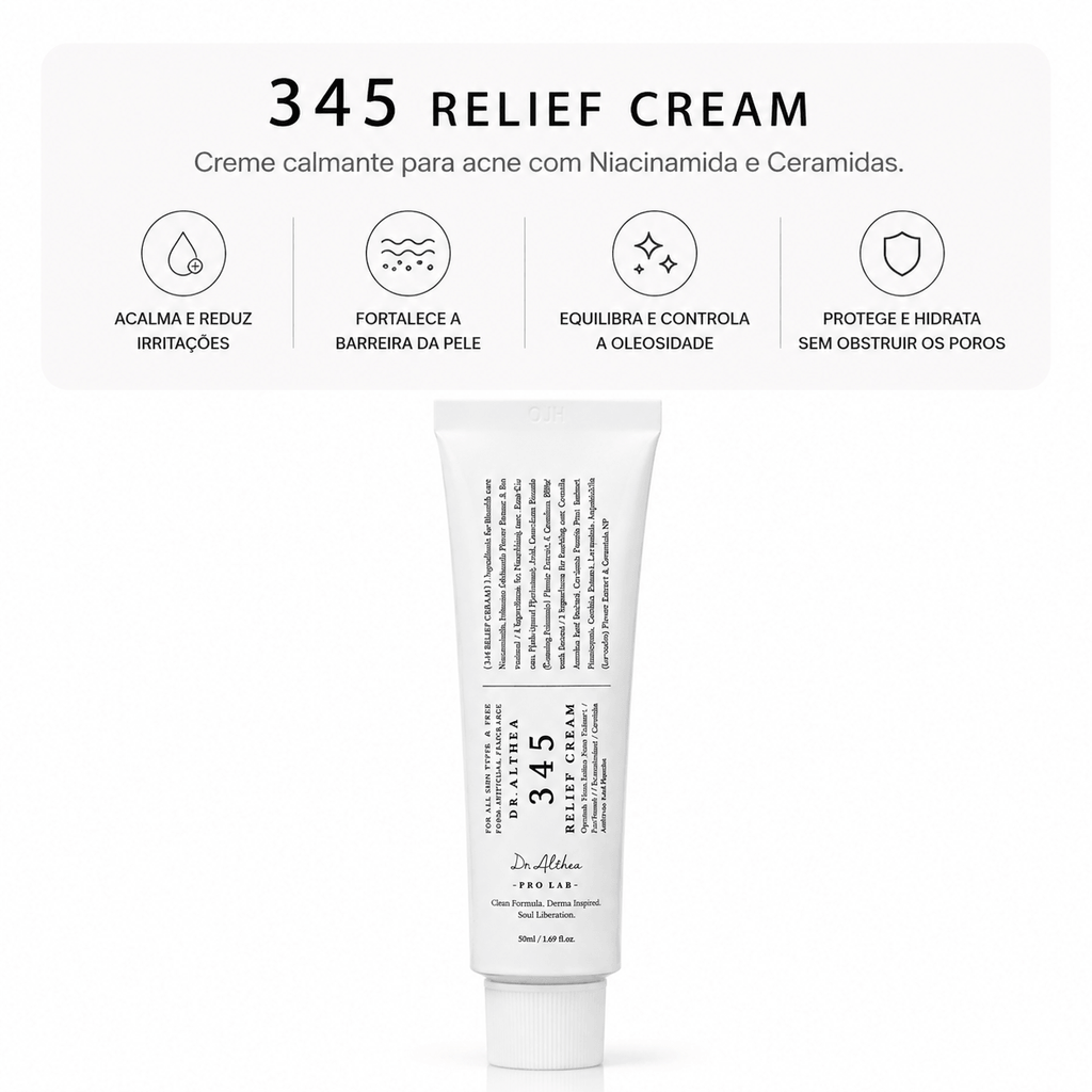 Dr. Althea 345 Relief Cream – Creme para Acne e Oleosidade