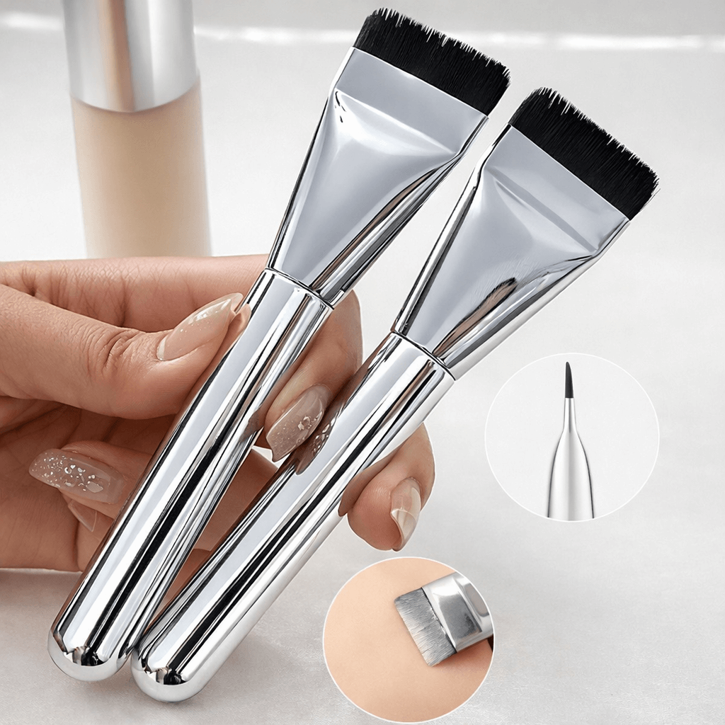 Pincel Profissional para Base, Corretivo e Contorno – Acabamento Natural