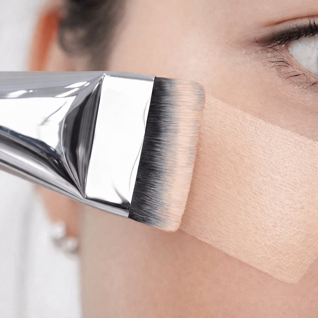 Pincel Profissional para Base, Corretivo e Contorno – Acabamento Natural