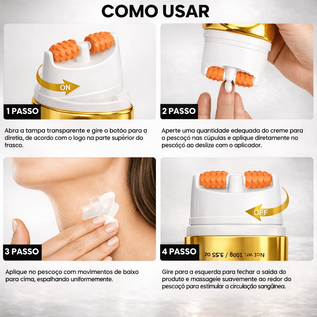 Creme Firmador AH-8 – Efeito lifting no pescoço