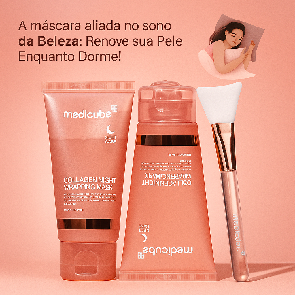 Máscara Noturna Coreana de Colágeno