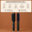 Escova Alisadora Bivolt 5 em 1 – Alisa, Modela, Hidrata e Remove o Frizz em Minutos (Cópia)