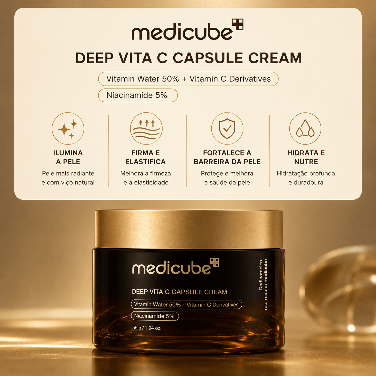MEDICUBE Creme de Deep Vita C em Cápsulas