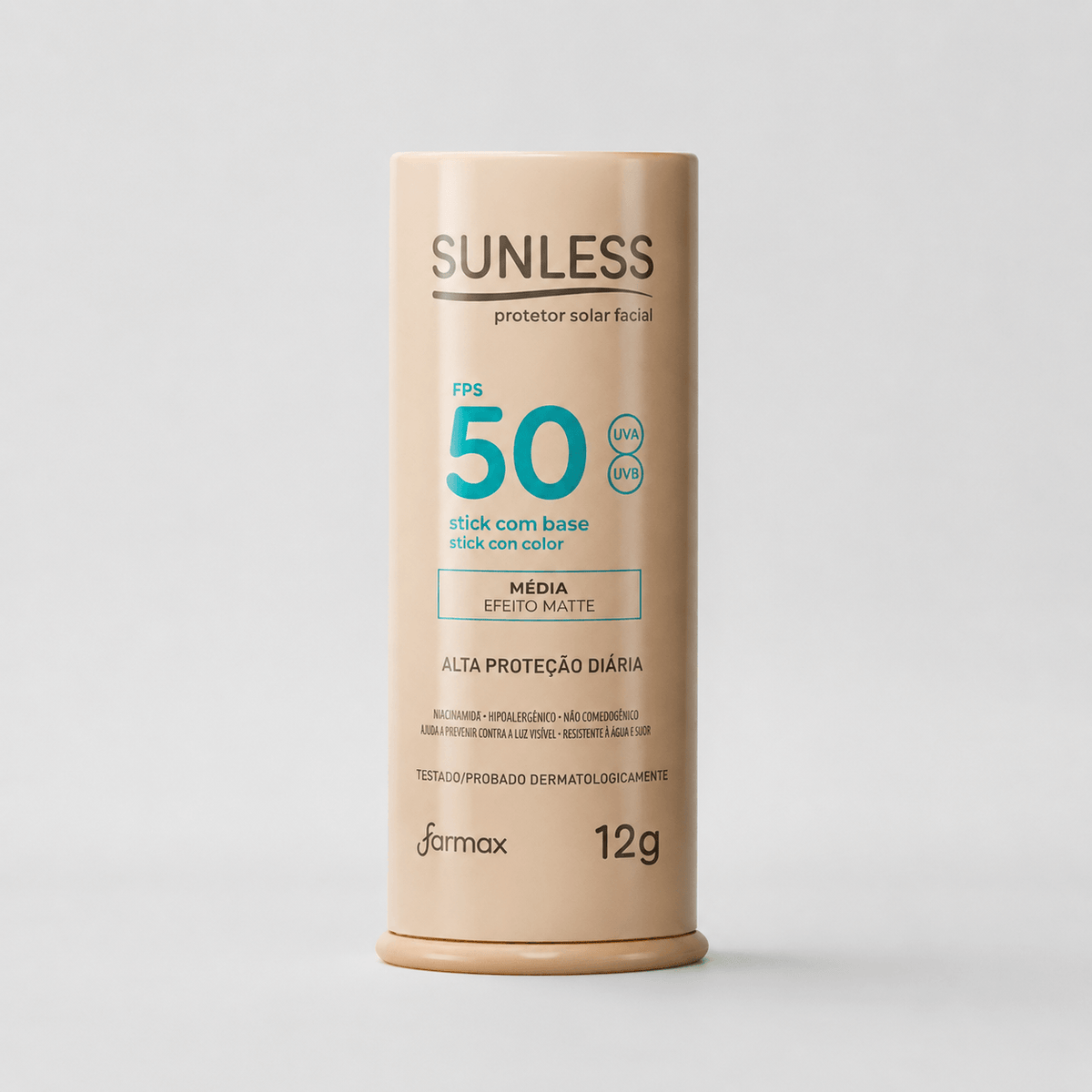 Protetor Solar Facial com Base FPS 50 Matte | Sunless  Modernara