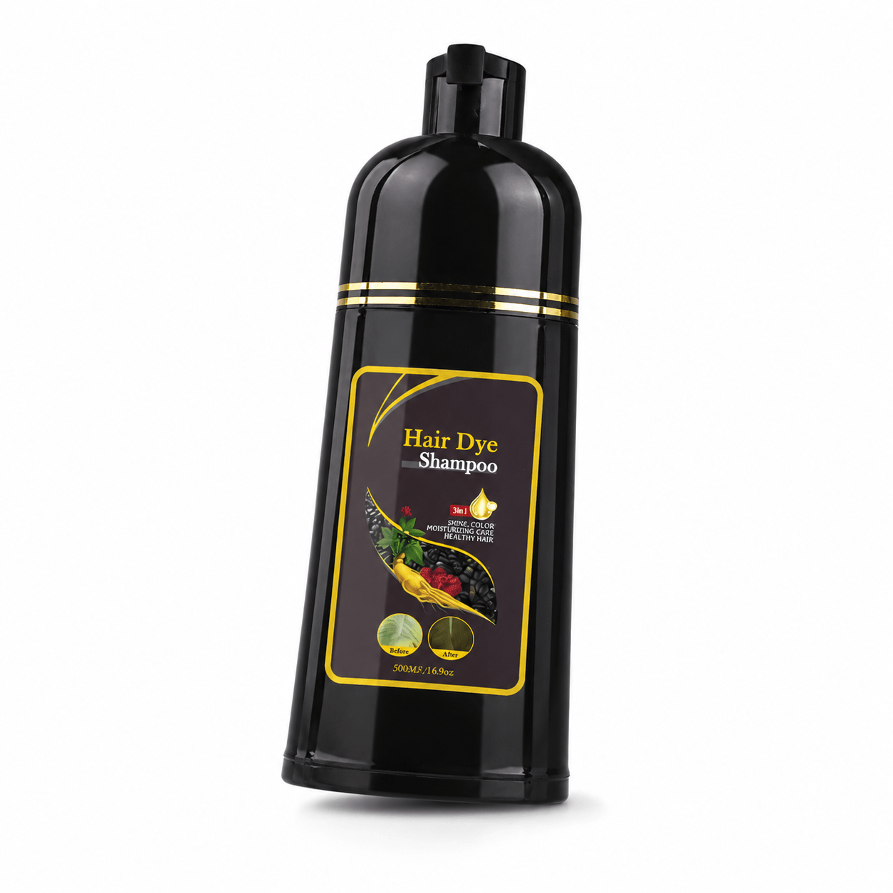 Shampoo Escurecedor Natural 3 em 1 Anti Queda e Reparador Capilar (Até 6 Meses) + Brinde