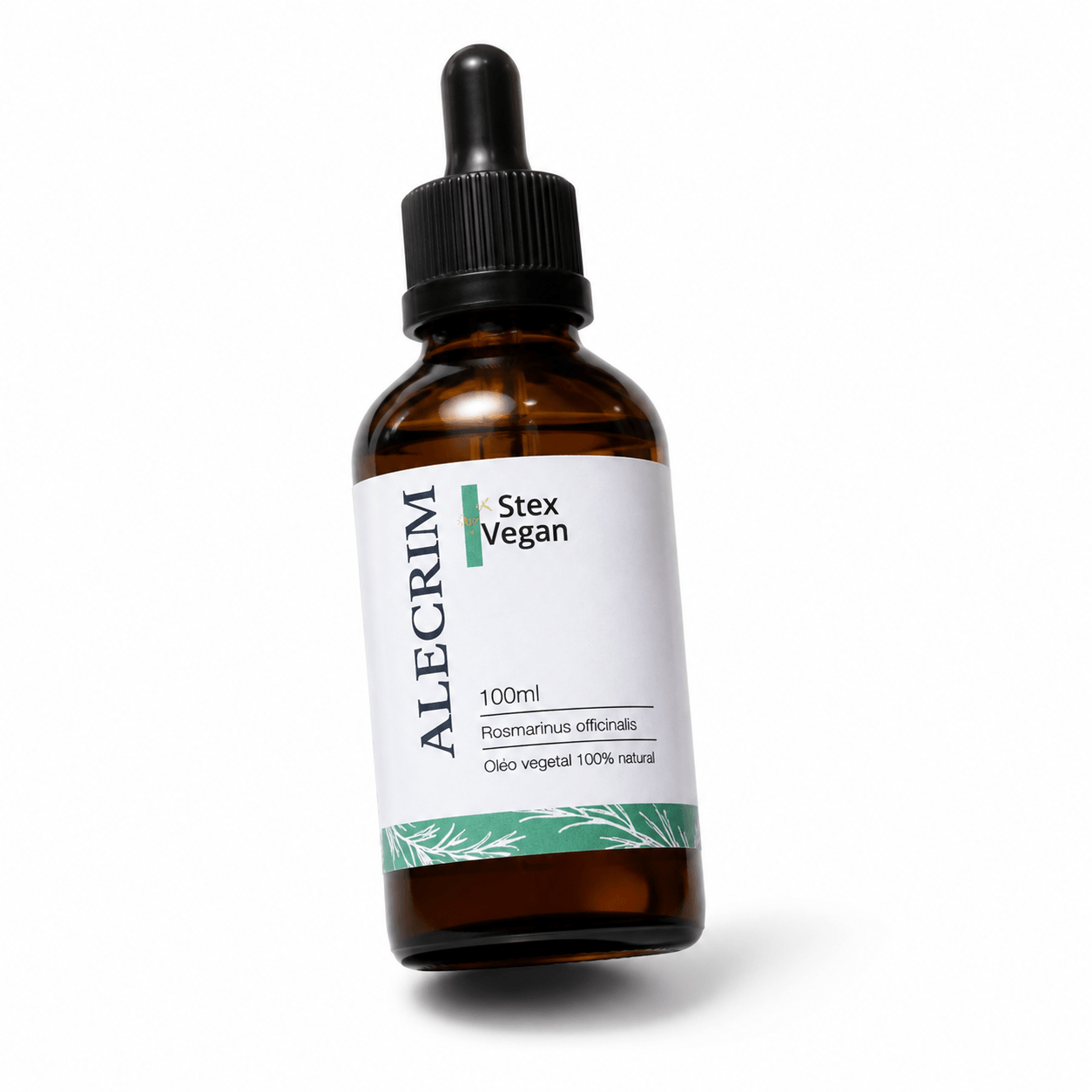Óleo de Alecrim 100% Puro Prensado a Frio para Crescimento Capilar e Pele Saudável – Vegano e Natural