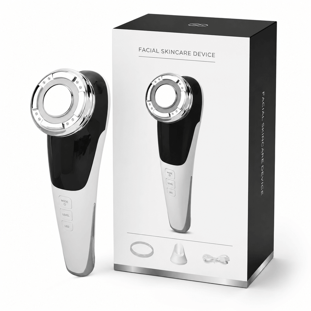 Dispositivo de Beleza 4 em 1 com Luz LED – DermaGlow Lift