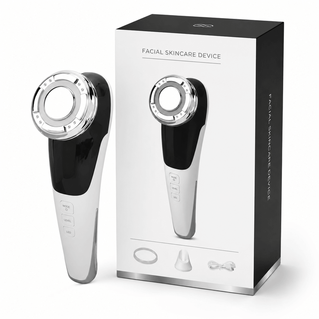 Dispositivo de Beleza 4 em 1 com Luz LED – DermaGlow Lift