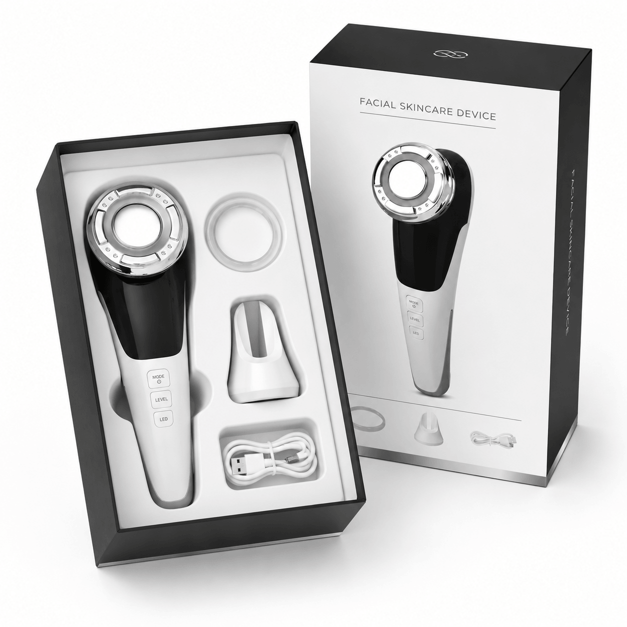 Dispositivo de Beleza 4 em 1 com Luz LED – DermaGlow Lift
