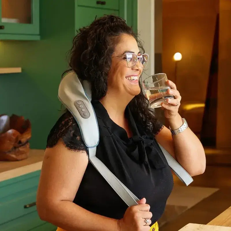 Massageador de Pescoço Inteligente com Calor e Compressão – RelaxPro Sense