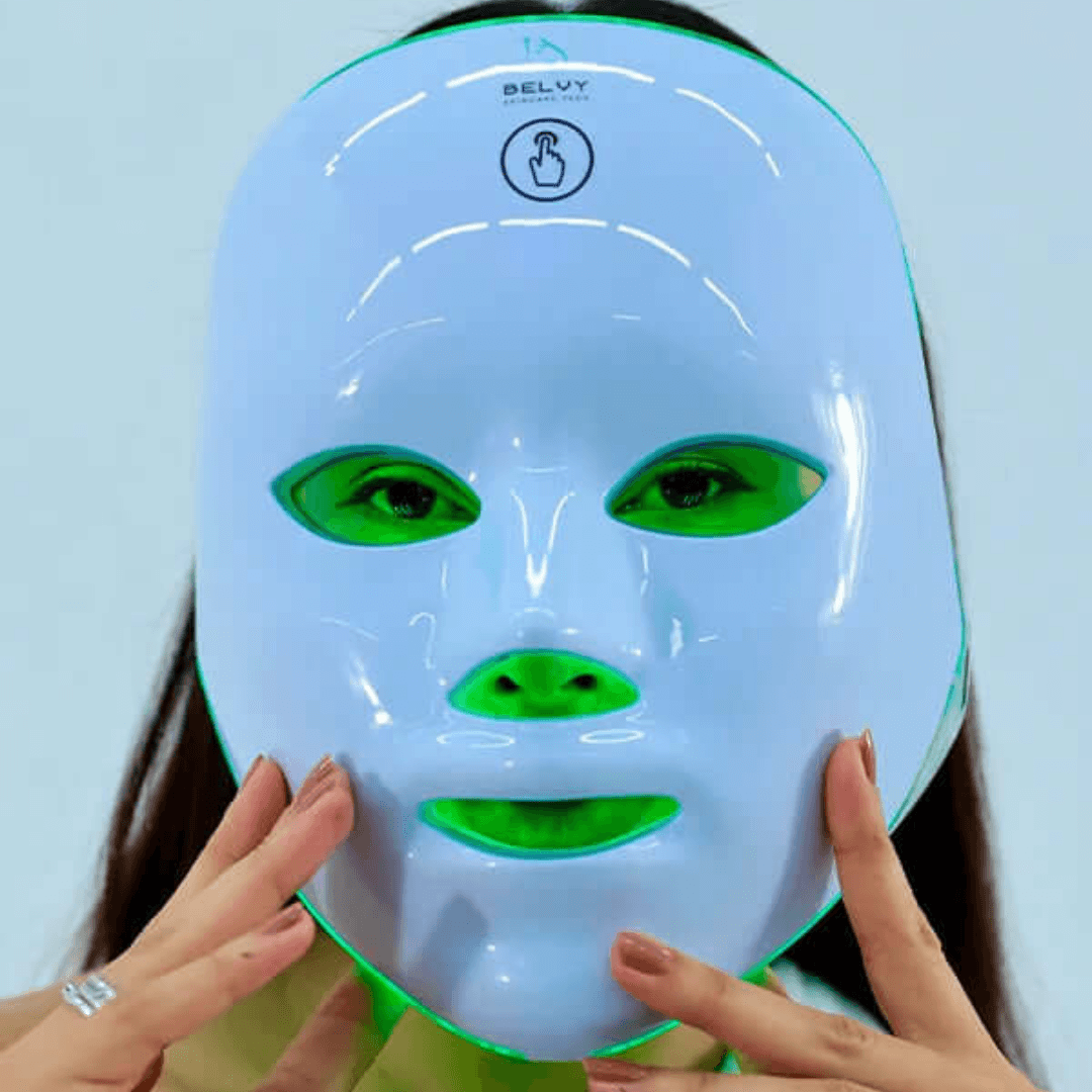 Máscara Facial LED 7 Cores Terapia Fotônica – LumiDerma Rejuvenate Pro