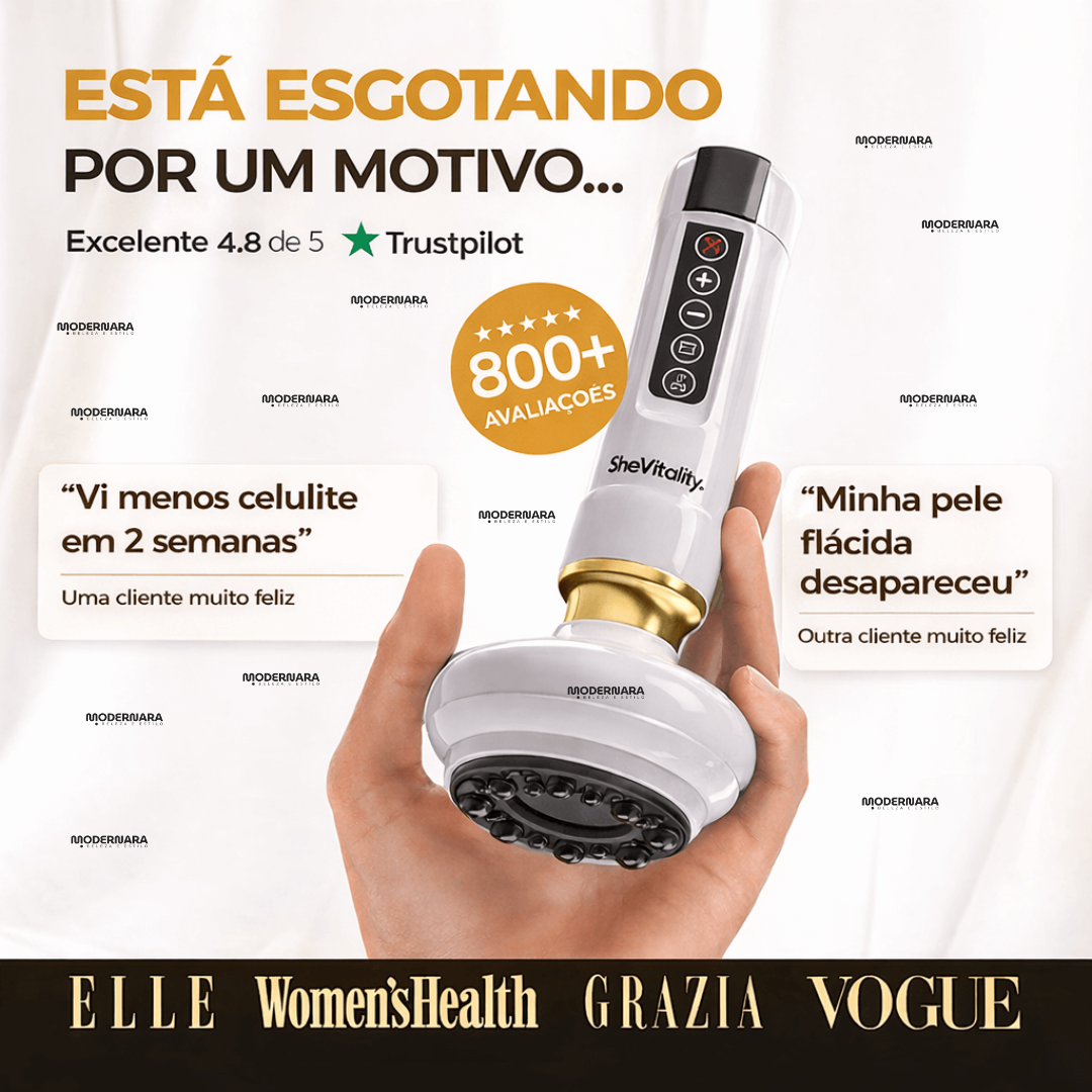 Massageador Anticelulite + 2 Óleos de Brinde