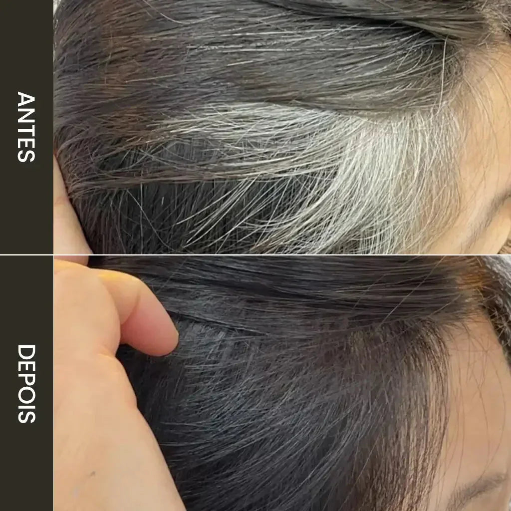 Caneta de Pente para Cobrir Cabelos Brancos Instantaneamente – Preta e Natural, à Prova d’Água