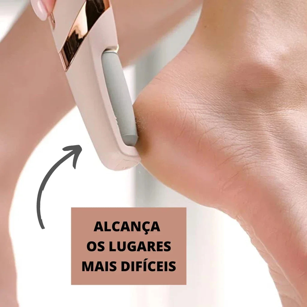 Lixa de Pé Elétrica Portátil Removedor de Calos e Rachaduras CallusCare