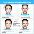 Aparelho Alta Frequência Portátil Ozônio Tratamento de Pele Facial e Capilar Removedor de Acne Cravos 4 ou 5 Eletrodos