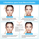 Aparelho Alta Frequência Portátil Ozônio Tratamento de Pele Facial e Capilar Removedor de Acne Cravos 4 ou 5 Eletrodos