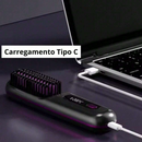 Alisador Cabelo Escova Portátil Viagem Penteador USB Rolo Liso Uso