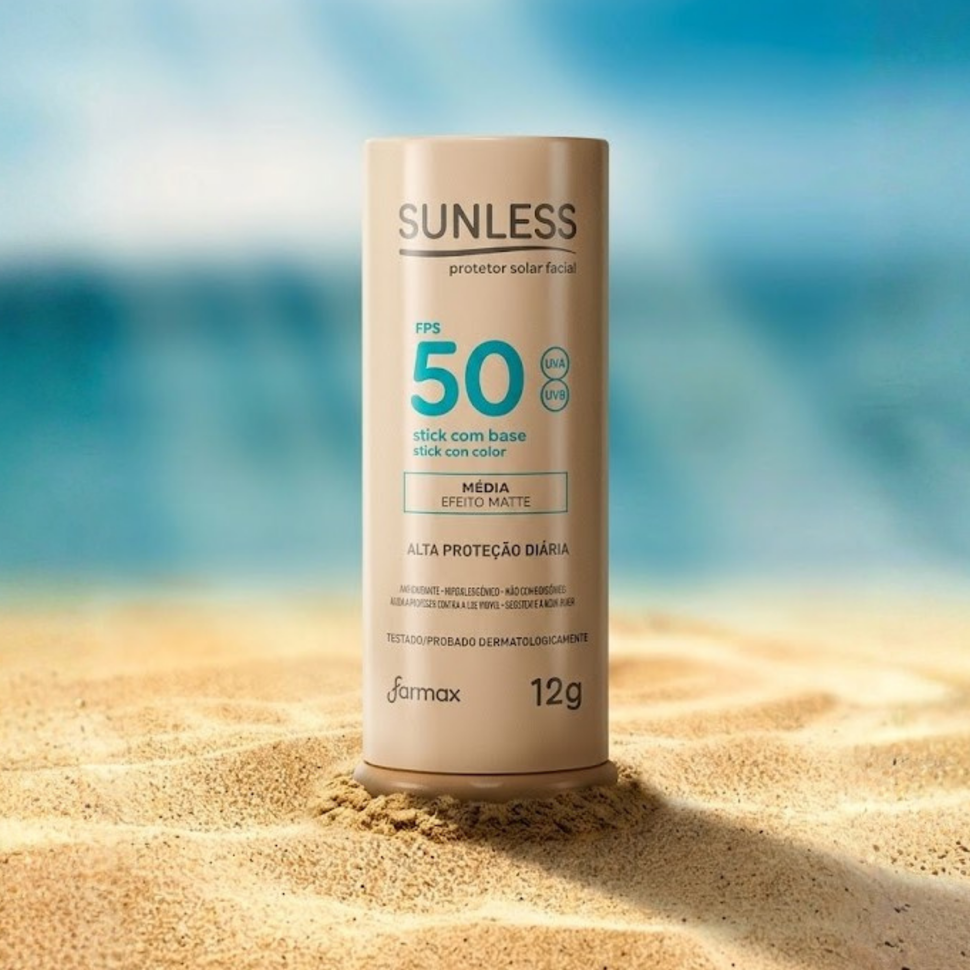 Protetor Solar Facial com Base FPS 50 Matte | Sunless  Modernara