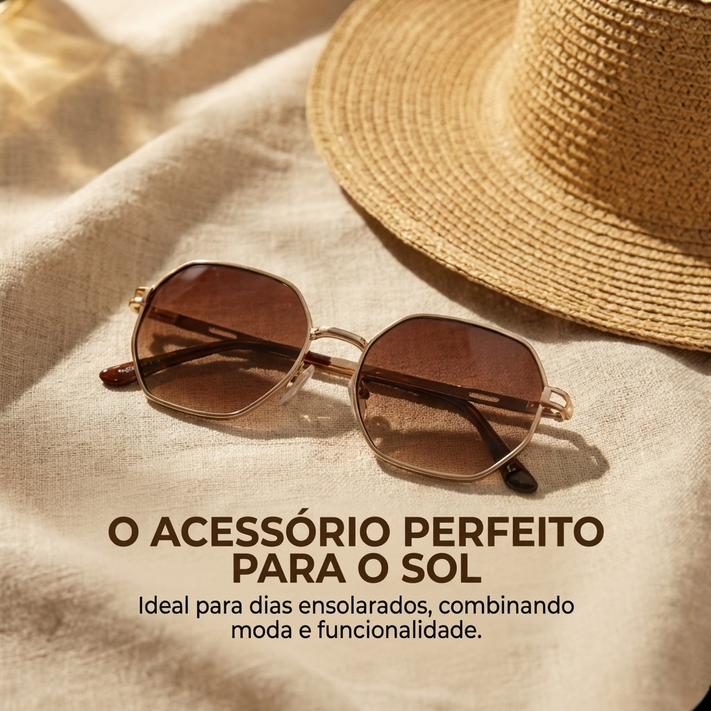 Óculos de Sol Heyoo Octogonal Casual Urbano Unissex Proteção UV400 Estrutura Leve Dupla Ponte Sofisticado Para Dia a Dia