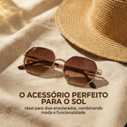 Óculos de Sol Heyoo Octogonal Casual Urbano Unissex Proteção UV400 Estrutura Leve Dupla Ponte Sofisticado Para Dia a Dia