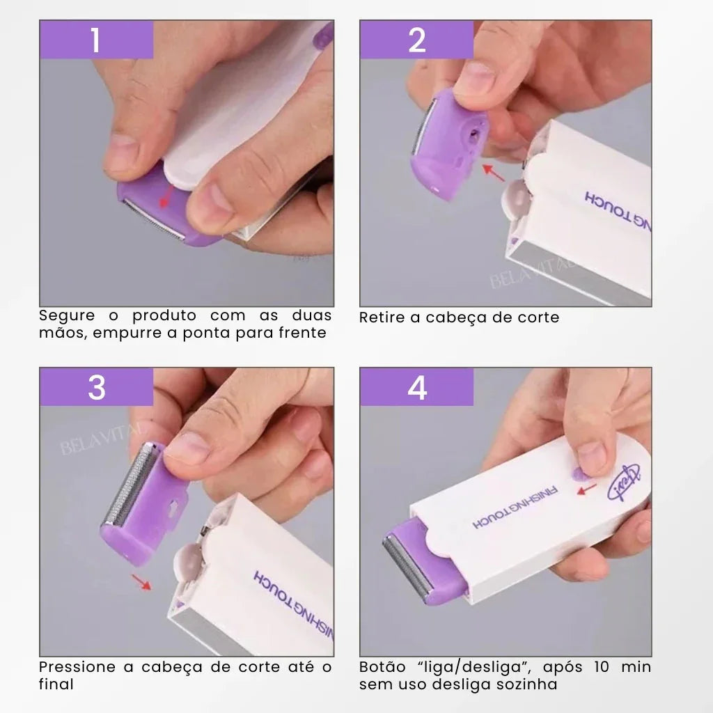 Depilador Facial e Corporal Sem Dor - Recarregável
